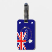 PIXDEZINES AUSTRALISCHE VLAG + DIY MONOGRAM BAGAGELABEL (Achterkant verticaal)