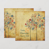 PixDezines  Autumn Blooms Kaart (Voorkant / Achterkant)