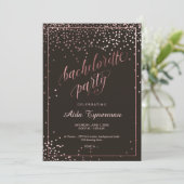 PixDezines Bachelorette PartyFaux Roos Gold Kaart (Staand voorkant)