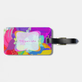 PixDezines bali kai/DIY achtergrond Bagagelabel (Achterkant horizontaal)