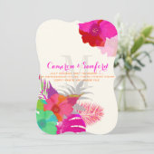 PixDezines bali kai/green/roze/DIY Kaart (Staand voorkant)