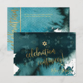 PixDezines Bar Mitzvah Cartes de célébration ✡ Tur (Devant / Derrière)