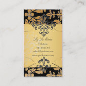 PixDezines  barokdemask Visitekaartje (Achterkant)