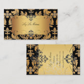 PixDezines  barokdemask Visitekaartje (Voorkant / Achterkant)