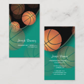 PixDezines Basketball Coach/DIY achtergrondkleur Visitekaartje (Voorkant / Achterkant)