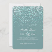 PixDezines Bat Mitzvah/Blue Confetti Kaart (Voorkant)