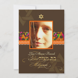 PixDezine's Bat Mitzvah-foto + Psychedelische ster Kaart
