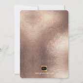 PixDezines Bat Mitzvah/Roze/Roos Gold/Confetti Kaart (Achterkant)