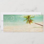 PixDezines  Beach Boarding Pass Kaart (Achterkant)