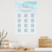 PixDezines Beach Elegant Calligraphy, Seating Poster (Keuken)