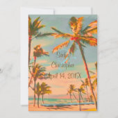 PixDezines BEACH SCENE/HAWAII/SLATE BLUE Kaart (Voorkant)