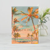 PixDezines BEACH SCENE/HAWAII/SLATE BLUE Kaart (Staand voorkant)