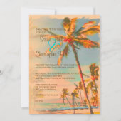 PixDezines BEACH SCENE/HAWAII/SLATE BLUE Kaart (Achterkant)