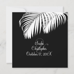 PixDezines Beach Wedding Invitations Kaart