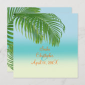 PixDezines Beach Wedding Invitations Kaart (Voorkant / Achterkant)