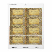 PixDezines  bellissimo damask Etiket (Full Sheet)