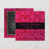 PixDezines Bellissimo  Damask Kaart (Voorkant / Achterkant)