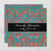 PixDezines Bellissimo Damask Kaart (Voorkant / Achterkant)