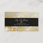 PixDezines Bellissimo Damask Visitekaartje (Achterkant)