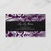 PixDezines Bellissimo  Damask Visitekaartje (Achterkant)