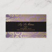 PixDezines Bellissimo  Damask Visitekaartje (Achterkant)