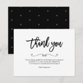 PixDezines Bereavement Dank je na de begrafenis Bedankkaart (Voorkant / Achterkant)