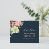 PixDezines bewaart de datum/ rozen Aankondigingskaart (Staand voorkant)