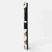 PixDezines Black gold fleur de lis/DIY background Case-Mate iPhone Case (Achterkant/links)