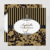 PixDezines Black Stripes+ DIY Custom Color Kaart (Voorkant / Achterkant)