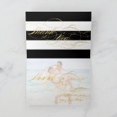 PixDezines black+white+stripes cartes de remerciem (Intérieur)