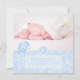 PixDezines blauw toile+olifant Aankondiging