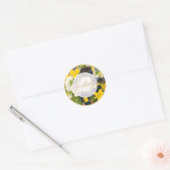 PixDezines BLOEMBOEKETTEN Ronde Sticker (Envelop)