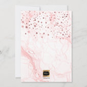 PixDezines BLOKKEREN DIT KIND, FAUX ROOS GOLD Save The Date (Achterkant)