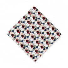 PixDezines Blush Burgundy Navy Waterverf Flowers