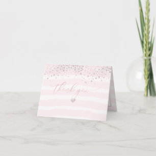 PixDezines Blush DANK VAN Baby Girl Bedankkaart