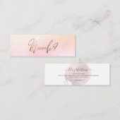PixDezines Blush+Faux Rose Gold Brunch Date Cartes (Devant / Derrière)
