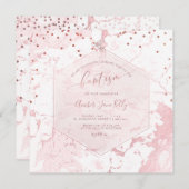 PixDezines Blush Honeycomb Marble doop Kaart (Voorkant / Achterkant)