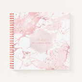 PIXDEZINES BLUSH MARBLE JOURNAL (Devant)