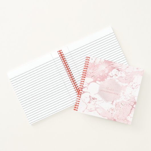 PIXDEZINES BLUSH MARBLE JOURNAL (Intérieur)