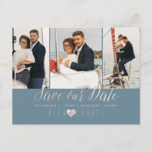 PixDezines Blush Pink Save the Date DIY backgrand Briefkaart