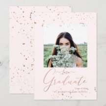 PixDezines Blush Roze Calligrafie Afstuderen