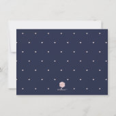 PixDezines Blush Roze Modern Script|DIY Achtergron Save The Date (Achterkant)