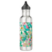 PixDezines Boho Geometric / Triangles Pattern Waterfles (Rechts)