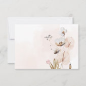 PixDezines Boho H2 Wild Flowers Sage Save The Date (Achterkant)