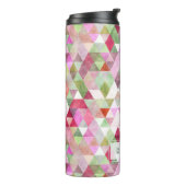 PixDezines Boho Waterverf Geometrisch/Driehoeken Thermosbeker (Gedraaid links)