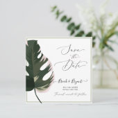 PixDezines bonte monsterbladeren Kaart (Staand voorkant)