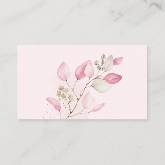 PixDezines Book Request, Blush Gum Eucalyptus Informatiekaartje (Achterkant)