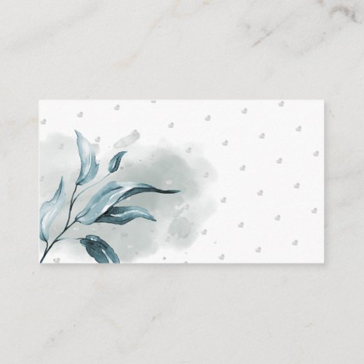 PixDezines Book Request, Dusty Blue Eucalyptus Informatiekaartje (Achterkant)