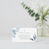 PixDezines Book Request, Dusty Blue Eucalyptus Informatiekaartje (Staand voorkant)