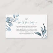 PixDezines Book Request, Dusty Blue Eucalyptus Informatiekaartje (Voorkant)